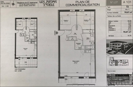 Location appartement type 3 (T3) 70m2 Tignieu jameyzieu-38Z03100PL001407-692-07